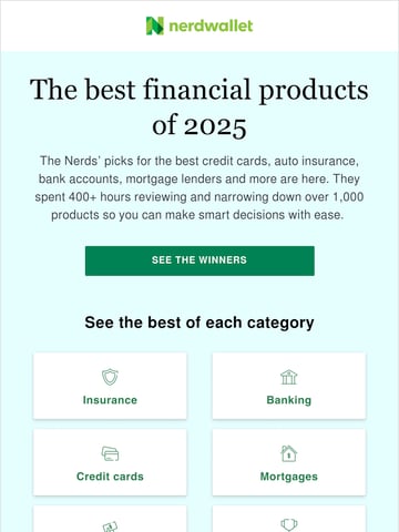 Email Inspiration from NerdWallet Thumbnail Preview