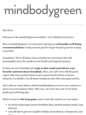 Email Inspiration from the long game by mbg Thumbnail Preview