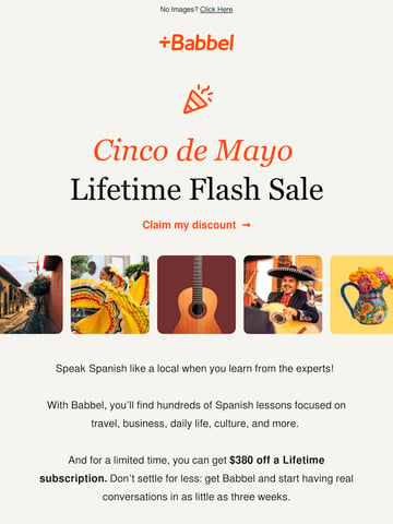 Email Inspiration from Babbel Thumbnail Preview