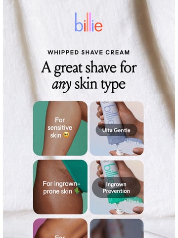Email Inspiration from Billie Thumbnail Preview