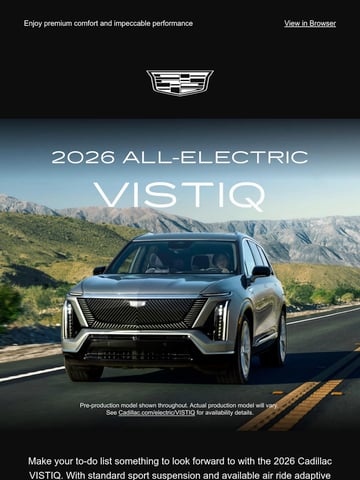 Email Inspiration from Cadillac Thumbnail Preview