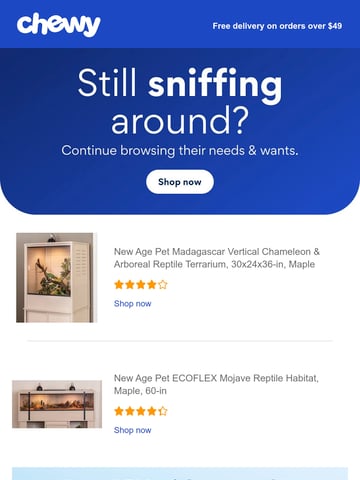 Email Inspiration from Chewy.com Thumbnail Preview