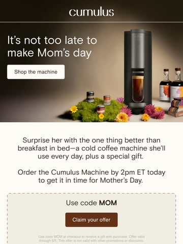 Email Inspiration from Cumulus Coffee Thumbnail Preview