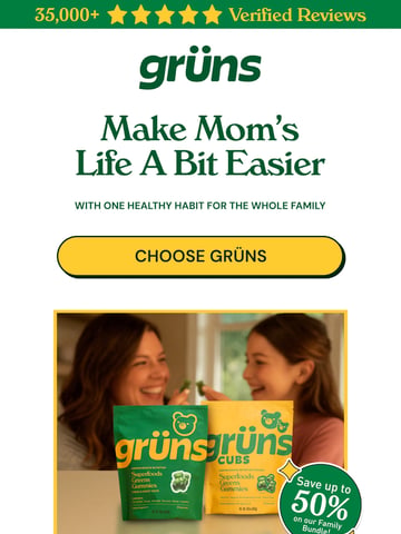 Email Inspiration from Grüns Thumbnail Preview