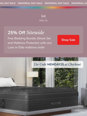 Email Inspiration from Helix Sleep Thumbnail Preview