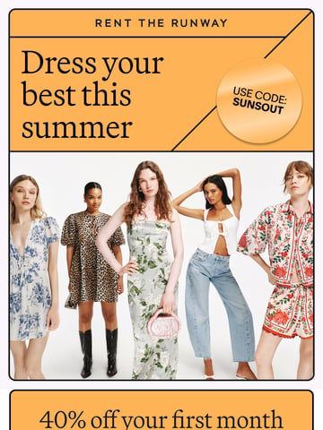 Email Inspiration from Rent the Runway Thumbnail Preview