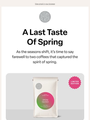 Email Inspiration from Sightglass Coffee Thumbnail Preview