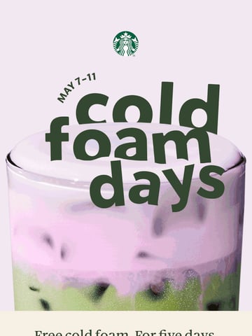 Email Inspiration from Starbucks Thumbnail Preview
