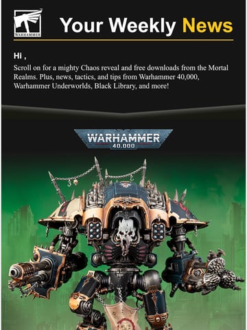 Email Inspiration from Warhammer Thumbnail Preview