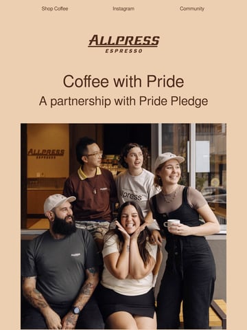 Email Inspiration from Allpress Espresso New Zealand Thumbnail Preview