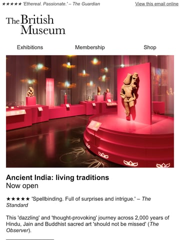Email Inspiration from British Museum Thumbnail Preview