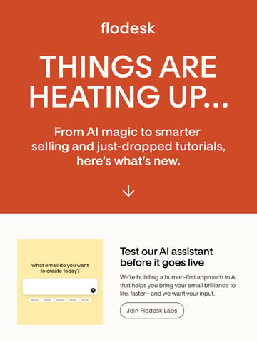 Email Inspiration from Flodesk Team Thumbnail Preview