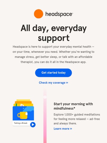 Email Inspiration from Headspace Thumbnail Preview