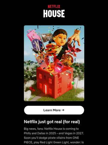 Email Inspiration from Netflix House Thumbnail Preview
