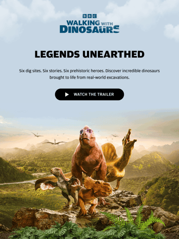 BBC Walking with Dinosaurs Interactive Email Thumbnail Preview