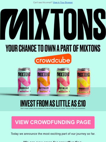 Email Inspiration from Mixtons Thumbnail Preview