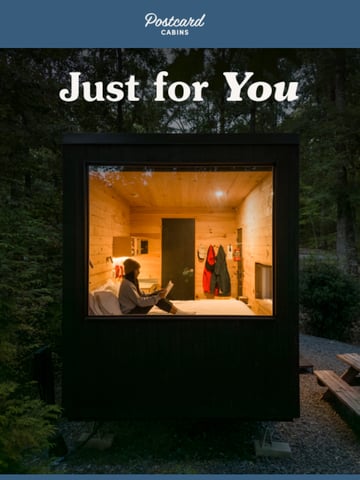 Email Inspiration from Postcard Cabins Thumbnail Preview