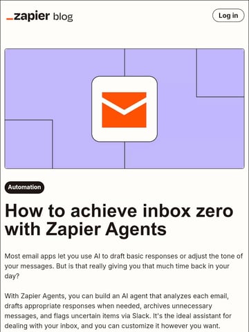 Email Inspiration from Deb at Zapier Thumbnail Preview