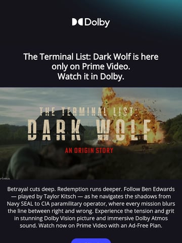 Email Inspiration from Dolby Thumbnail Preview