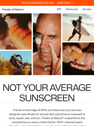 Email Inspiration from Freaks of Nature Thumbnail Preview