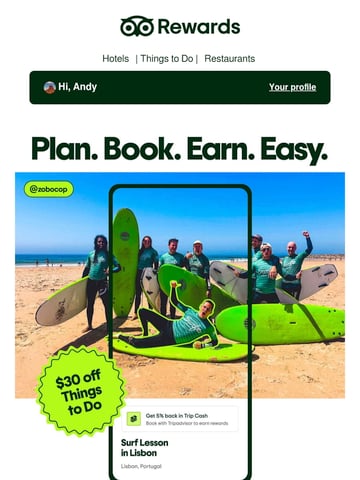 Email Inspiration from Tripadvisor Thumbnail Preview