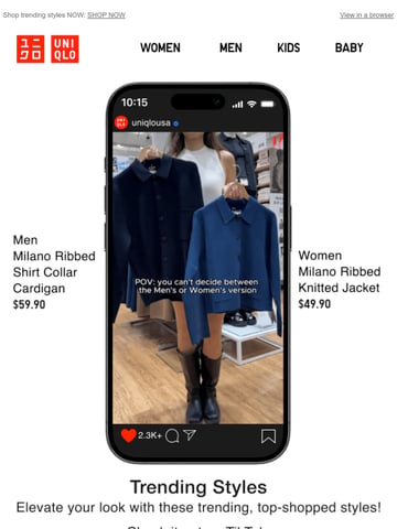 Email Inspiration from UNIQLO Thumbnail Preview