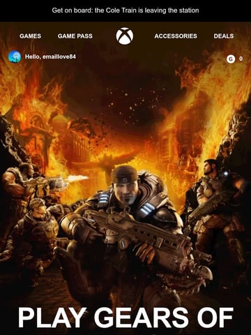 Email Inspiration from Xbox Thumbnail Preview