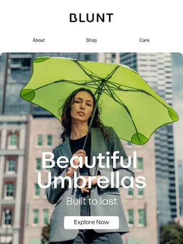 Email Inspiration from BLUNT Umbrellas US Thumbnail Preview