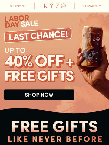 Email Inspiration from RYZE Superfoods Thumbnail Preview