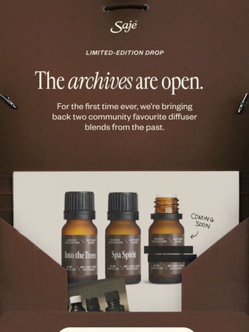 Email Inspiration from Saje Natural Wellness Thumbnail Preview