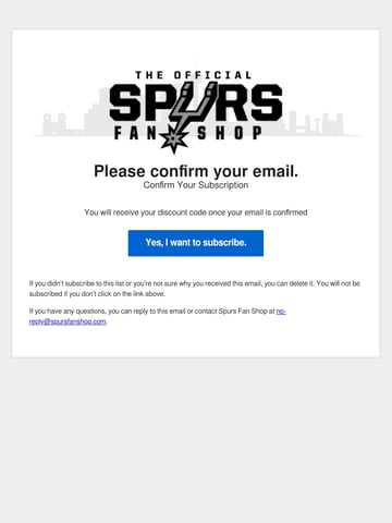 Email Inspiration from Spurs Fan Shop Thumbnail Preview