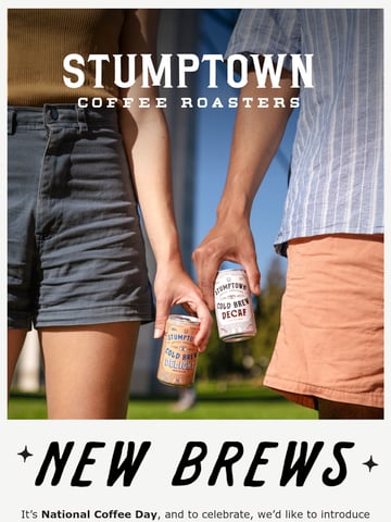 Email Inspiration from Stumptown Coffee Roasters Thumbnail Preview