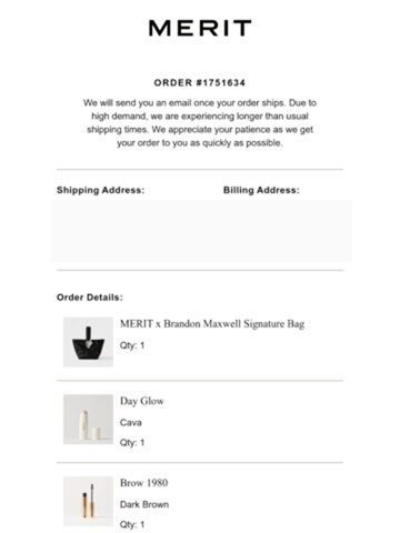 Email Inspiration from MERIT Beauty Thumbnail Preview
