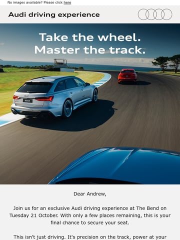 Email Inspiration from Audi driving experience Thumbnail Preview