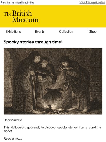 Email Inspiration from British Museum Friends Thumbnail Preview