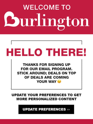 Email Inspiration from Burlington Thumbnail Preview