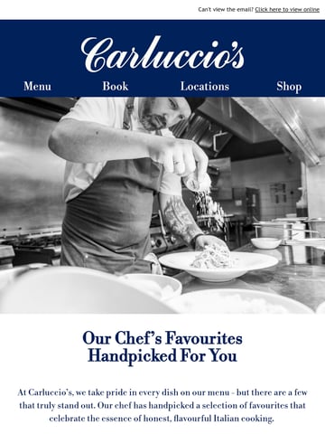 Email Inspiration from Carluccio’s Thumbnail Preview