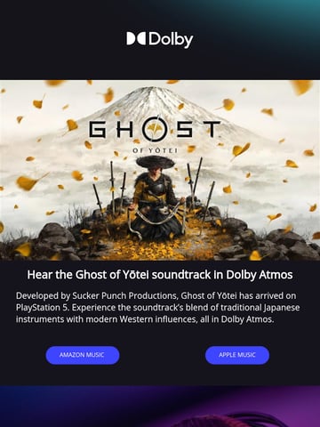 Email Inspiration from Dolby Thumbnail Preview