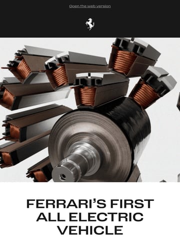 Email Inspiration from Ferrari.com Thumbnail Preview