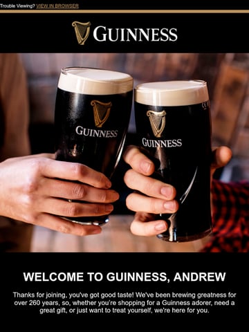 Email Inspiration from Guinness Thumbnail Preview