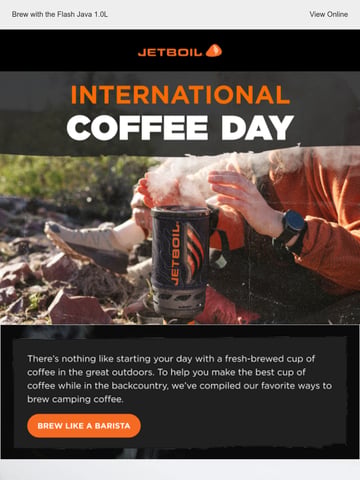 Email Inspiration from Jetboil Thumbnail Preview
