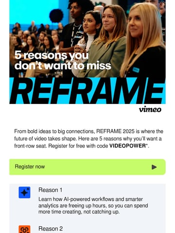 Email Inspiration from Vimeo Thumbnail Preview