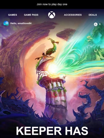 Email Inspiration from Xbox Thumbnail Preview