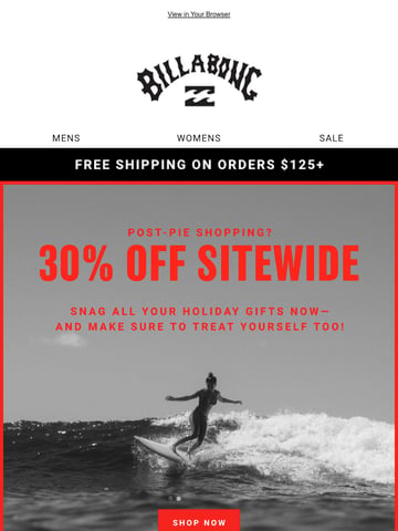 Email Inspiration from Billabong Thumbnail Preview
