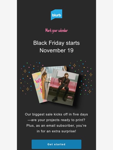 Email Inspiration from Blurb Thumbnail Preview