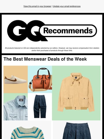 Email Inspiration from GQ Recommends Thumbnail Preview