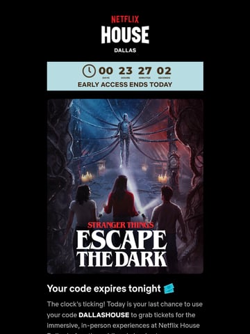 Email Inspiration from Netflix House Thumbnail Preview