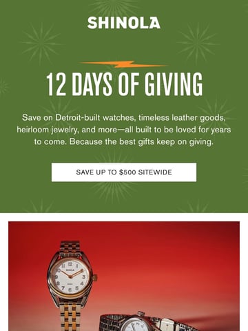 Email Inspiration from Shinola Thumbnail Preview