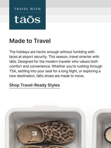 Email Inspiration from Taos Footwear Thumbnail Preview
