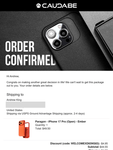 Email Inspiration from Caudabe Thumbnail Preview